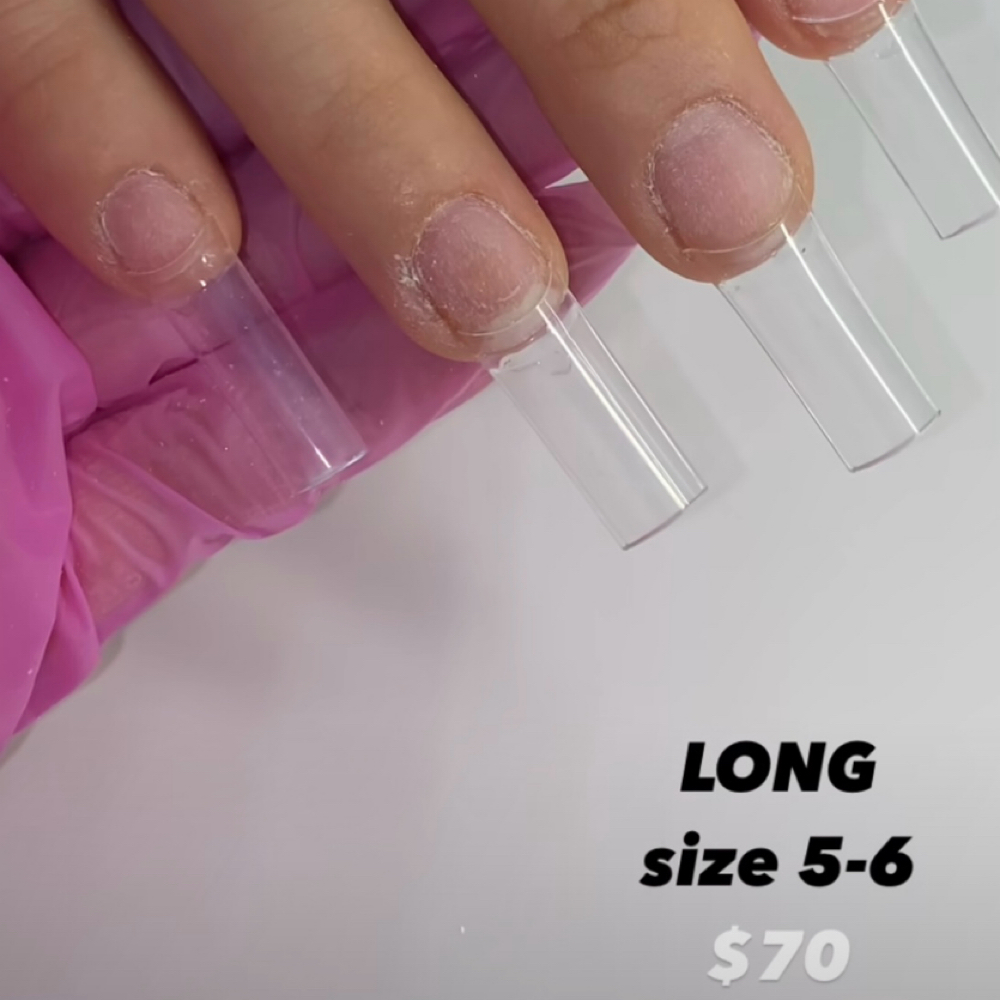 Acrylic nails long at NΛNCÉ Atelier in Wesley Chapel, FL