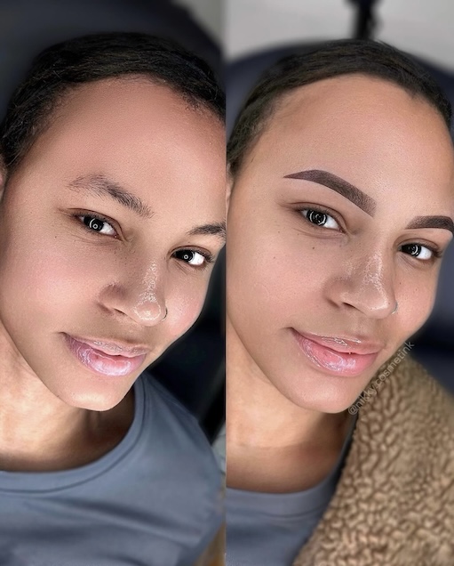 Ombre powder brows
