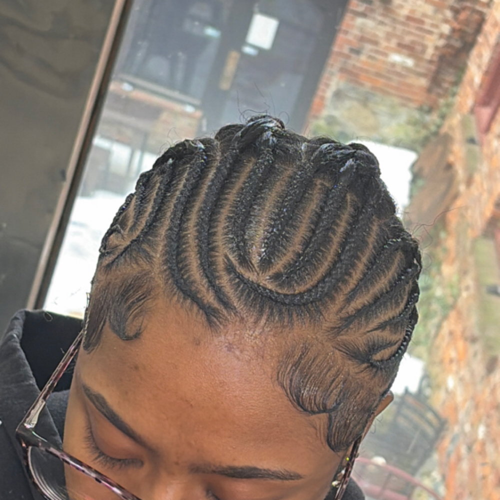 NATURAL FULANI BRAIDS w/ ARLY at Thrive Hair Studio in Lancaster, PA