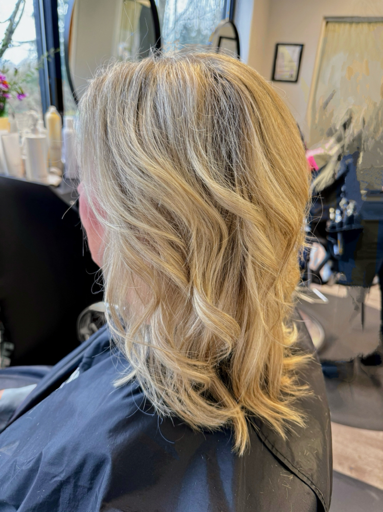 Full Blonding, Smudge Root & Cut