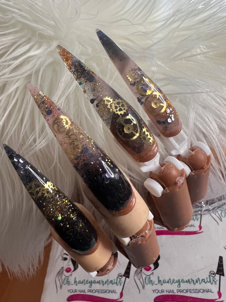 Acrylic Nail/L Stiletto Full Set