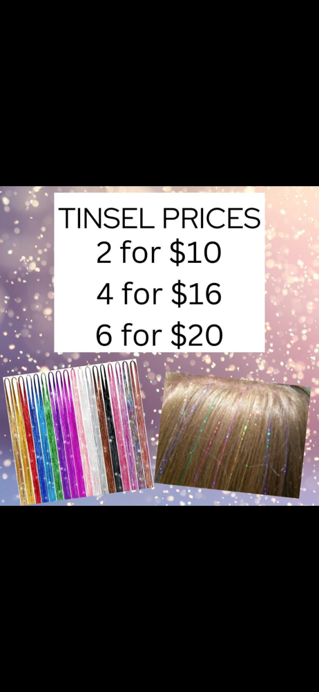 hair tinsel at Hair by Lexi in phelps, NY