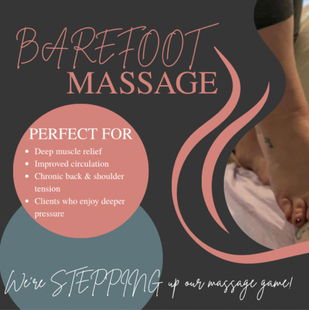 Ashiatsu (barefoot) Massage at Anchors Studio in Heath, OH