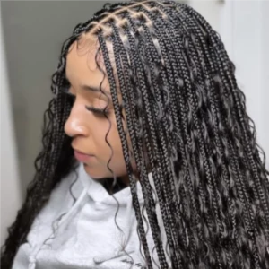Sml Boho K-Less Braids (Mid-Back) at Hollywood Soul Salon Ouchlesshairbraiding in San Diego, CA