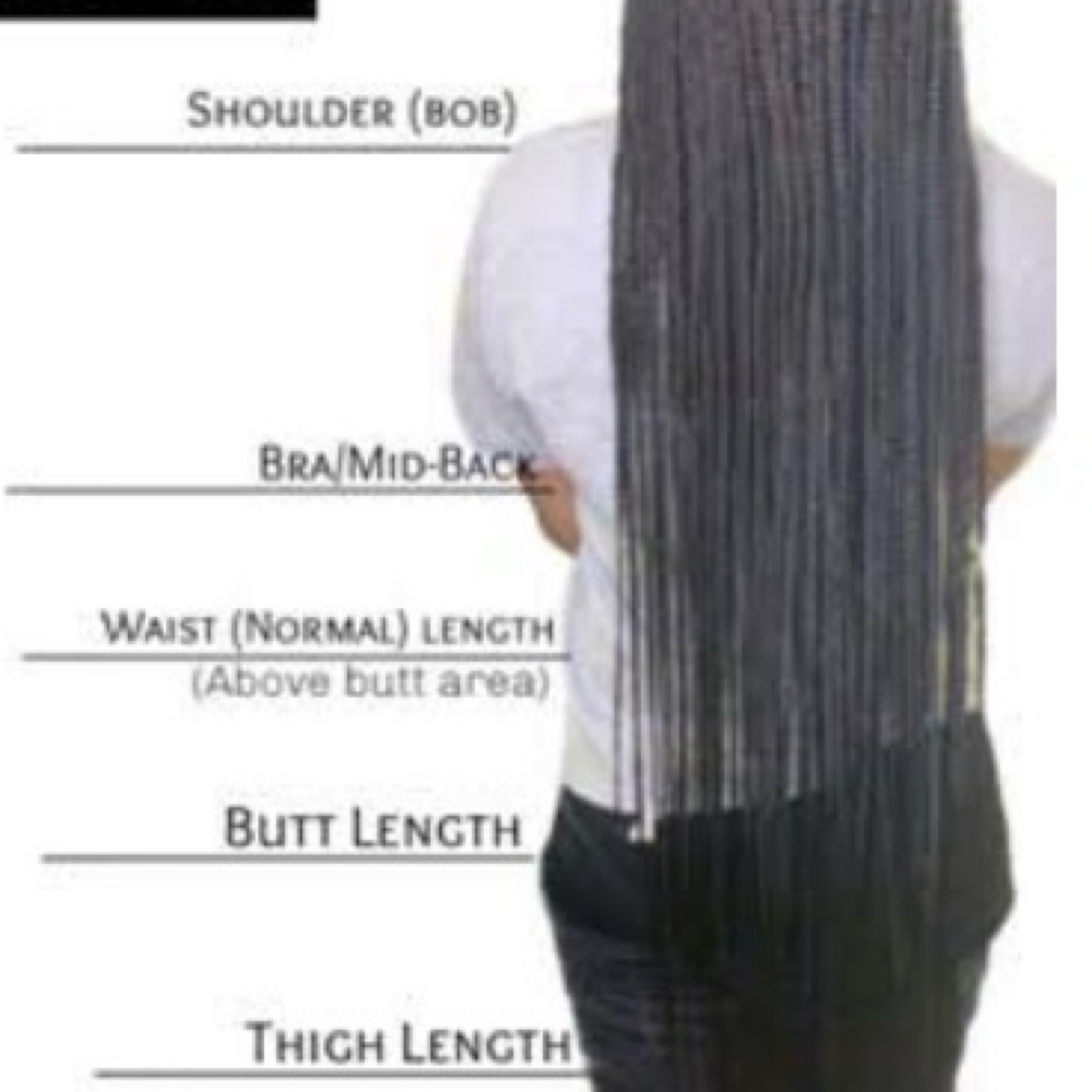 Length Description chart at Crown Growth&Beauty in Clarksville, TN