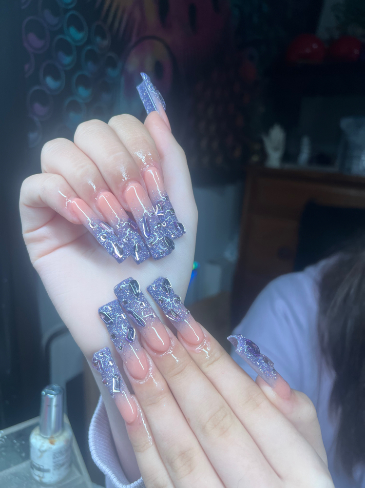 XL acrylic Fill In at Nails.by.em in Mastic, NY