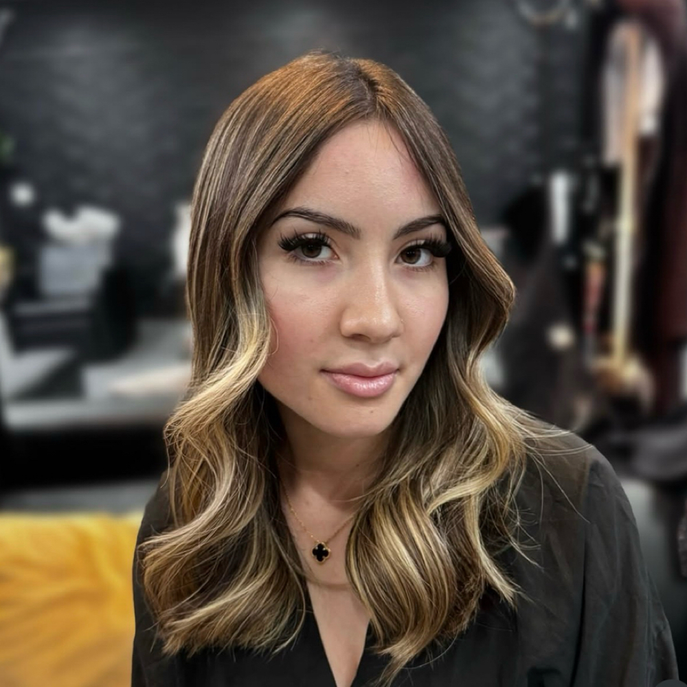 Color Root Touch Up + Global Gloss at Aniitah's Beauty in Paramount, CA