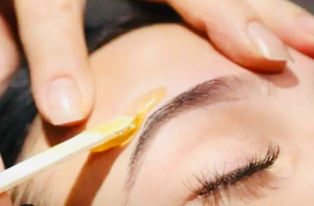 Brow waxing