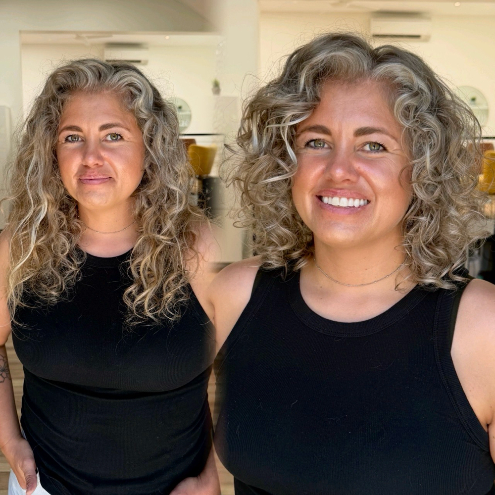 Transformation/First Time Curly Cut at Jade Bokelund in Oakland, CA
