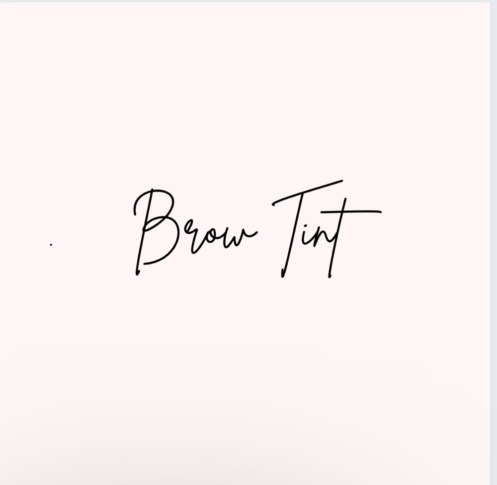 Brow Tint (Includes Brow Wax)