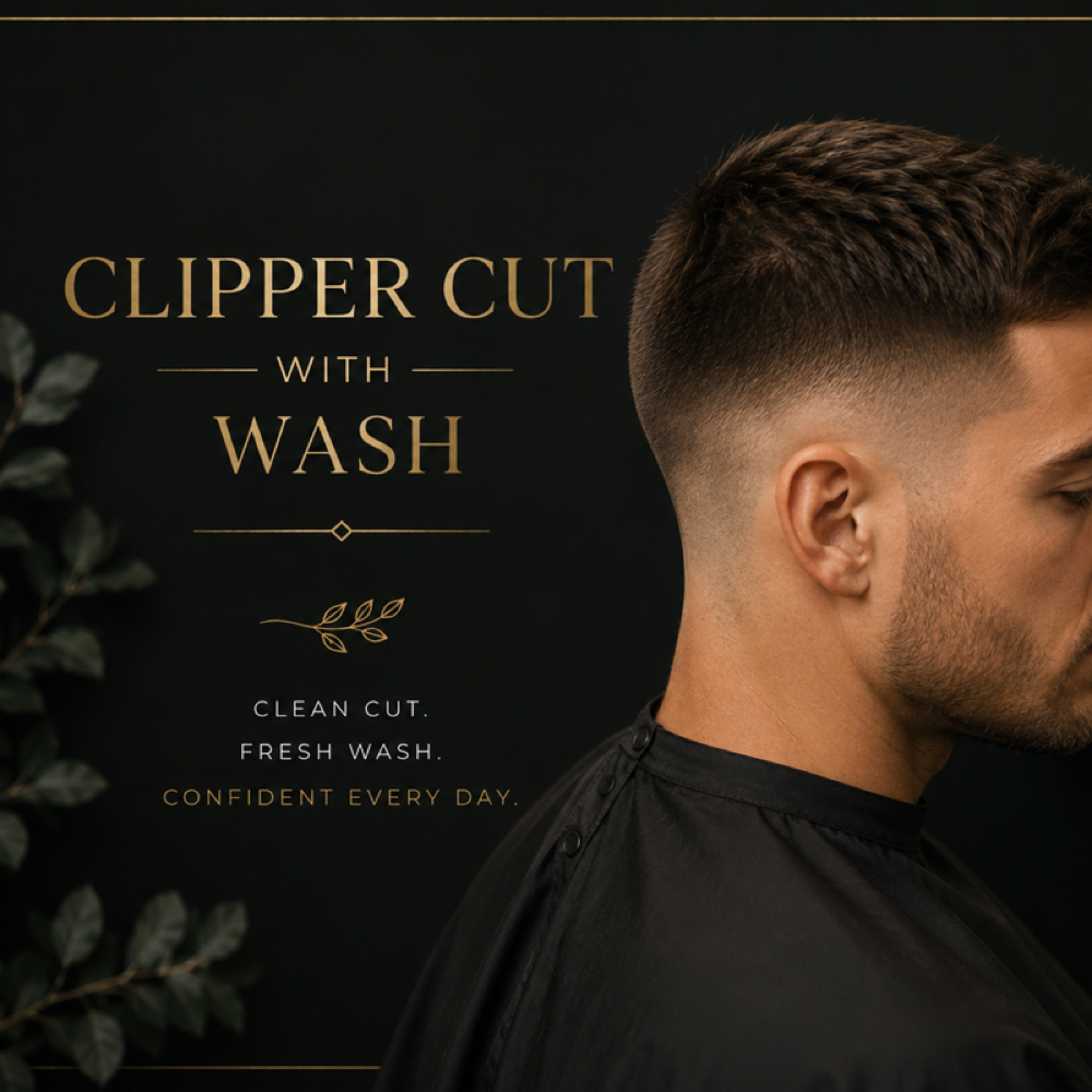 Clipper Cut With Wash at Studio 37 in Dix, IL