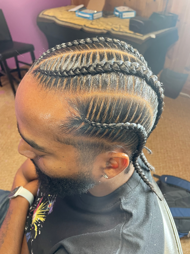 Men - 3/4 Braids