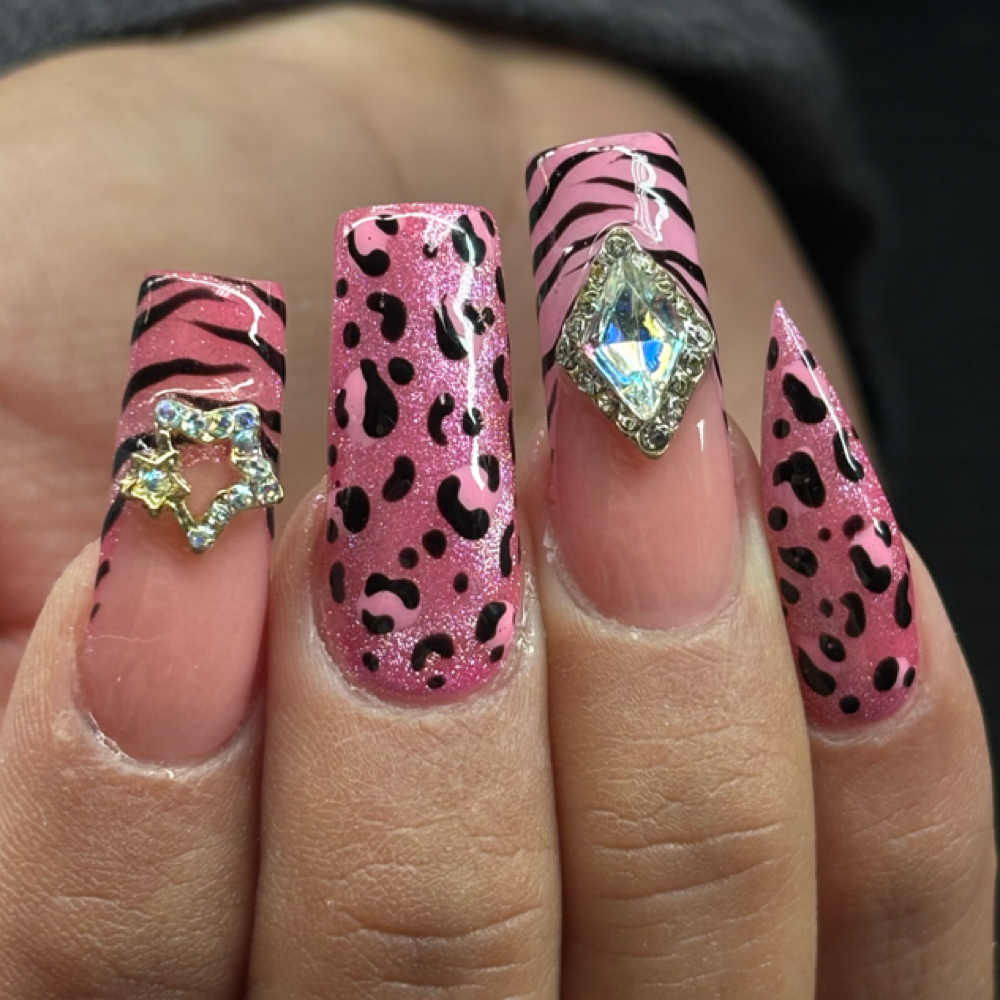 Sculpted Acrylic Fullset Long at Vibe Salon in Reno, NV