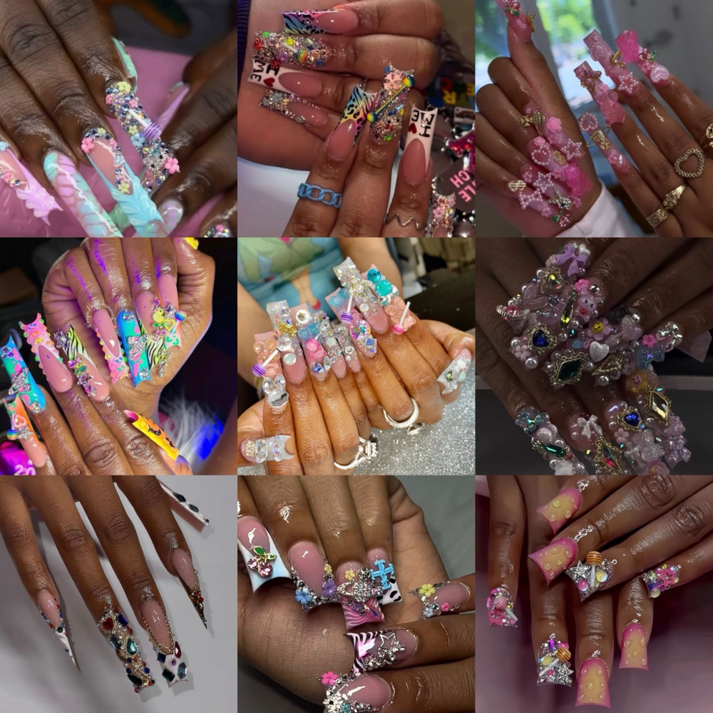 #16 Junk Acrylic Nails at Kandys Glam Bar LLC in San Antonio, TX