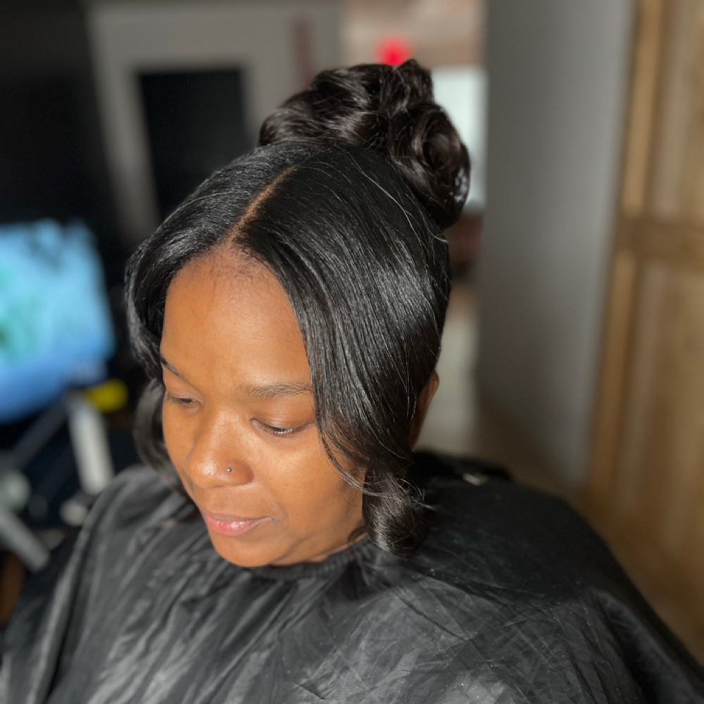 Updo (natural hair) at Luxe Lab in Madison, AL