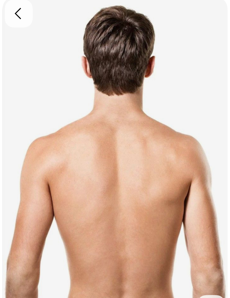 Men's Back at Meraki Body&Soul in Clifton, NJ