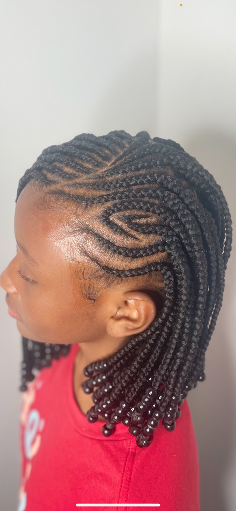Lemonade Braids |  Knotless Braids at H& R Beauty Spot in Oakland Park, FL