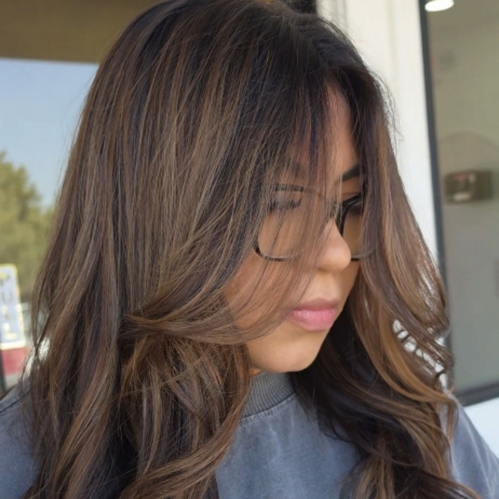 Brunette Balayage 🤎 at Hairbykathyy in Hanford, CA