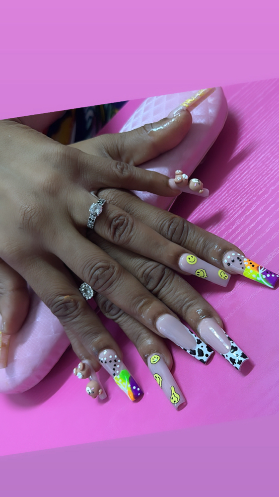 Medium/Long freestyle at ShyneontheNails in Opelousas, LA