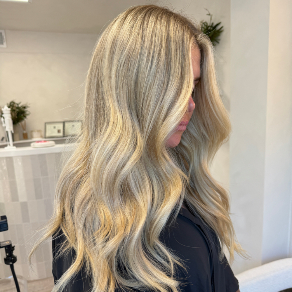 Partial Blonding Session at Luxe and Mane Co in Spring, TX