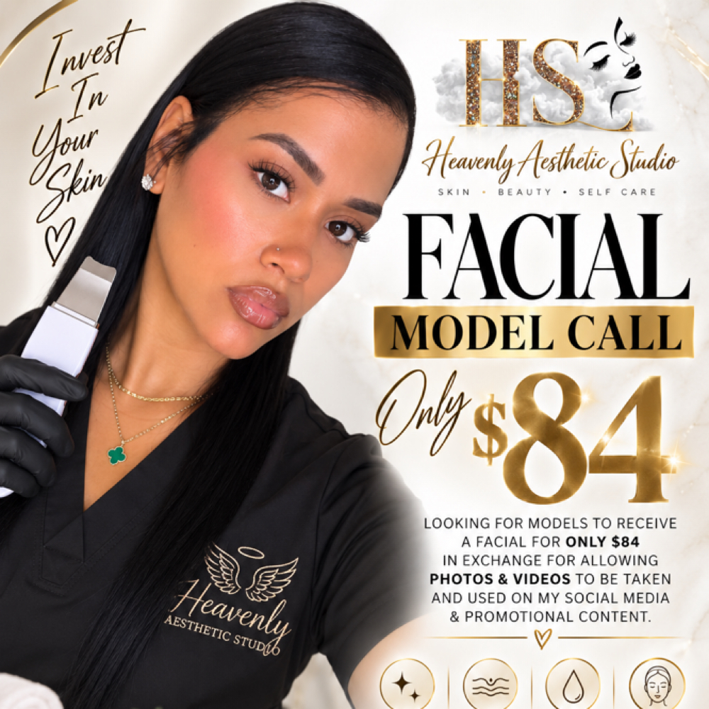 FACIAL MODEL at Heavenly aesthetic studio in Bronx, NY