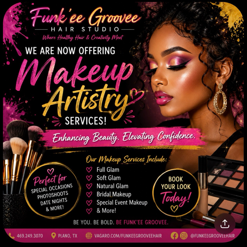 Bridal Session at Funk’ee Groovee Hair Studio in Frisco, TX