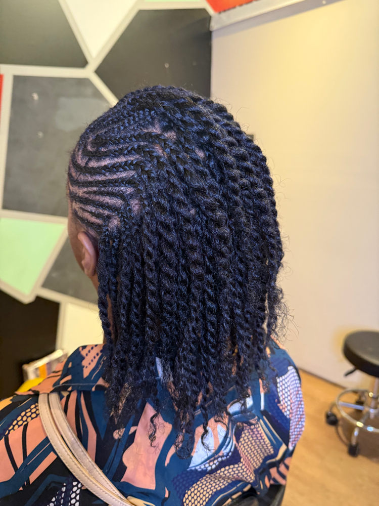 (Full Service) Natural Hair Style at Manou Locs & Braids in Atlanta, GA