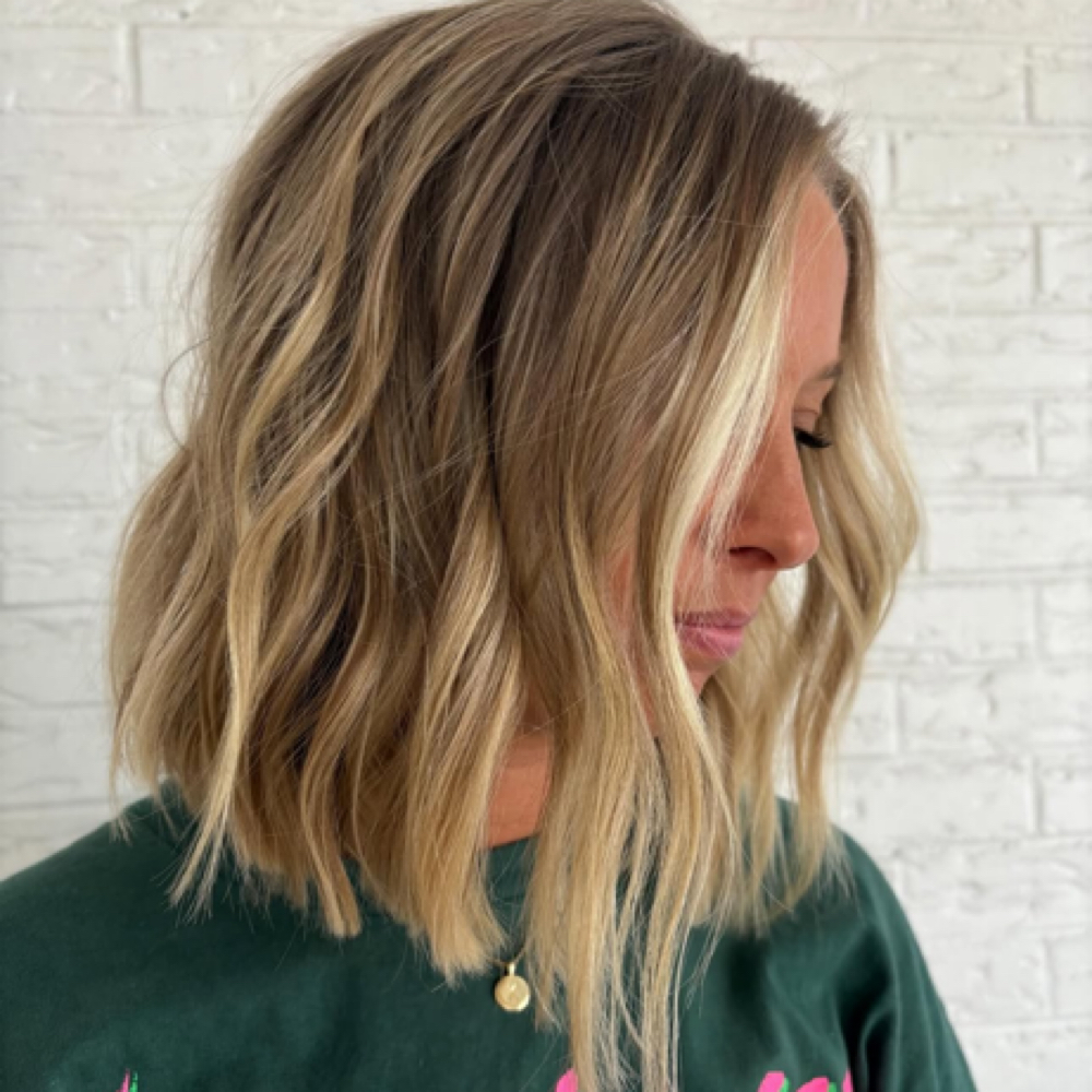 Haircut + Blowout at goldies hair studio in Simpsonville, SC