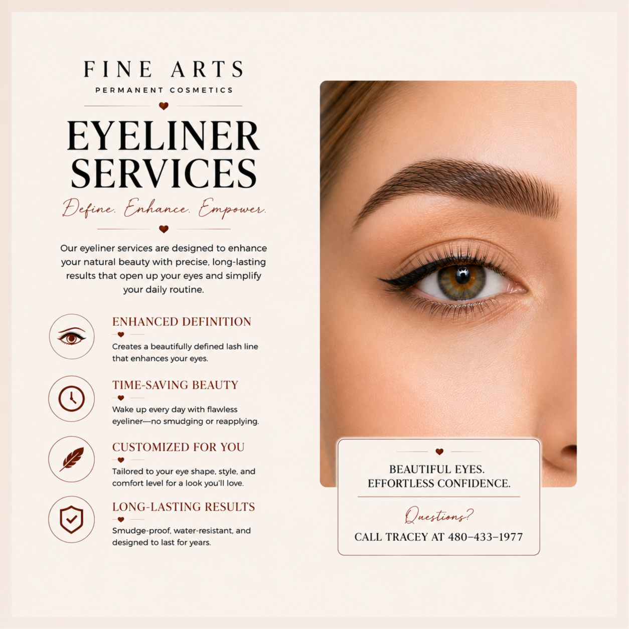 Permanent Eyeliner Services PIT at Fine Arts Permanent Cosmetics in Xxxxx, AZ