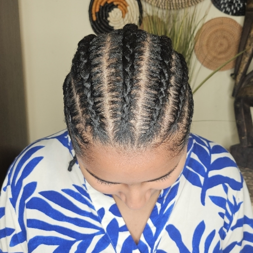 Foundation Cornrows at PurdySweet Stylez in Brooklyn, NY