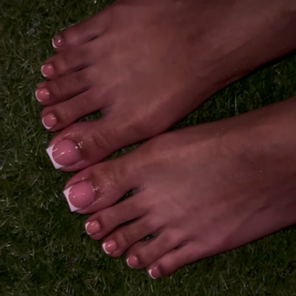 ✨ ACRYLIC TOES – FRENCH TIP at Sydsational Nails in Kansas City, MO