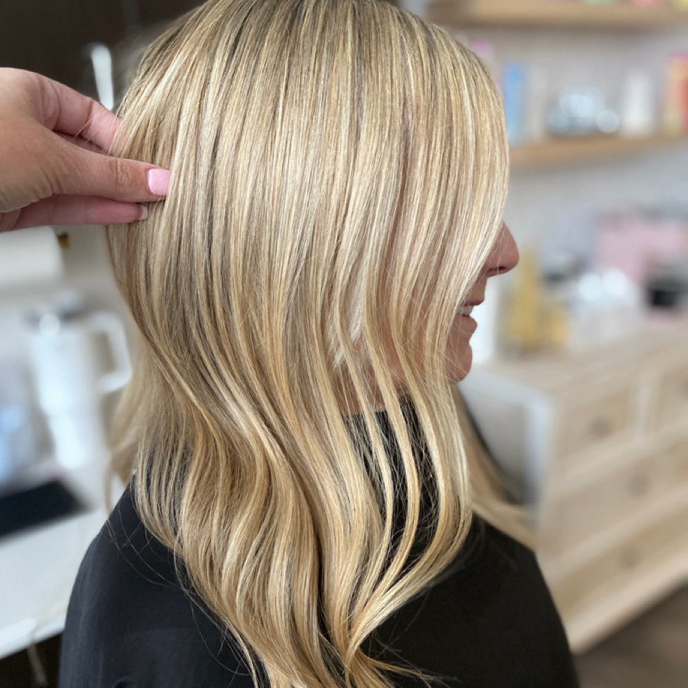 Full Highlight at Sunkissed Hair Studio in Ambler, PA
