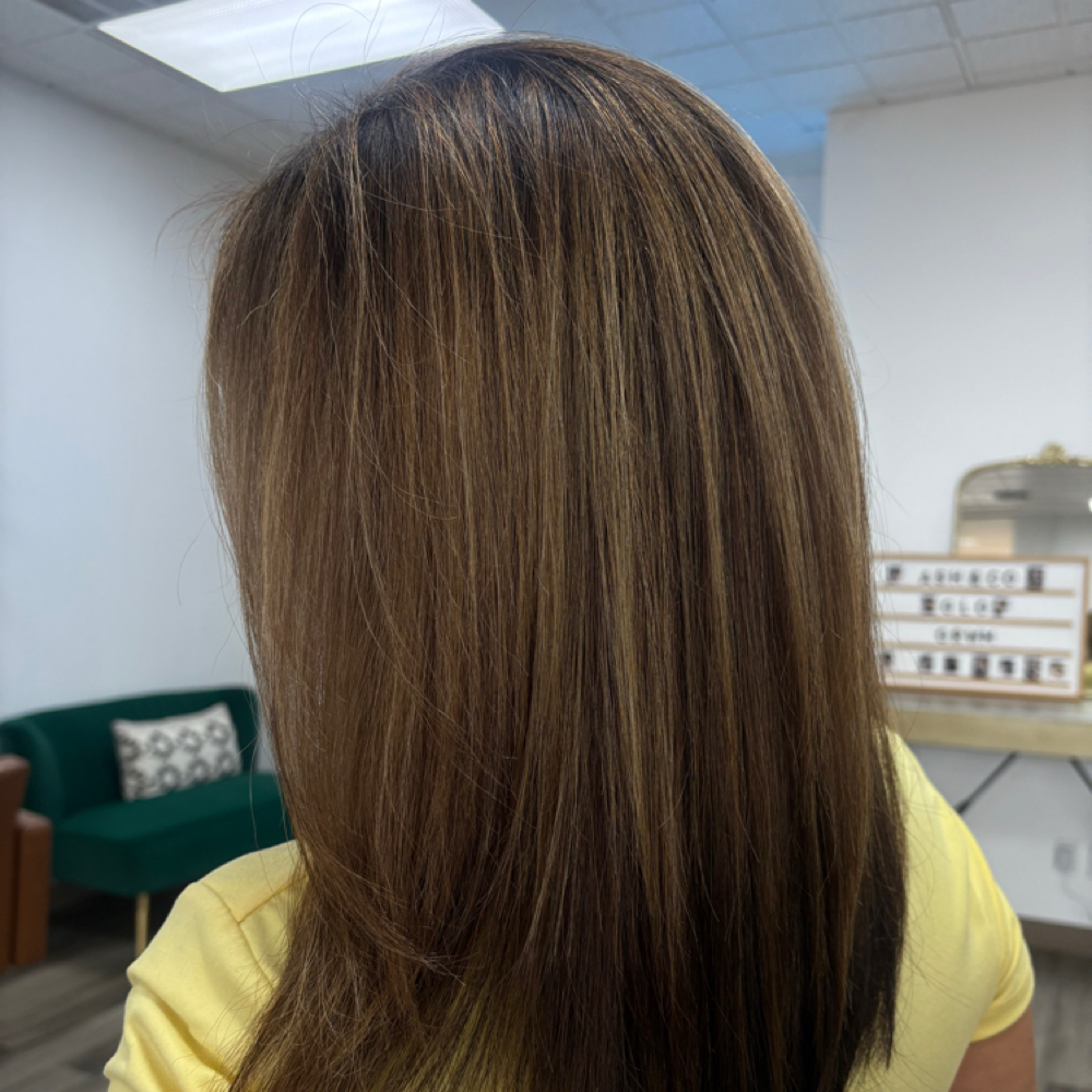 Custom Dimensional Color at Mariah Flores in Pantego, TX