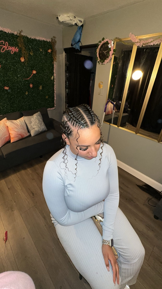 4/6 Boho Feed In Braids