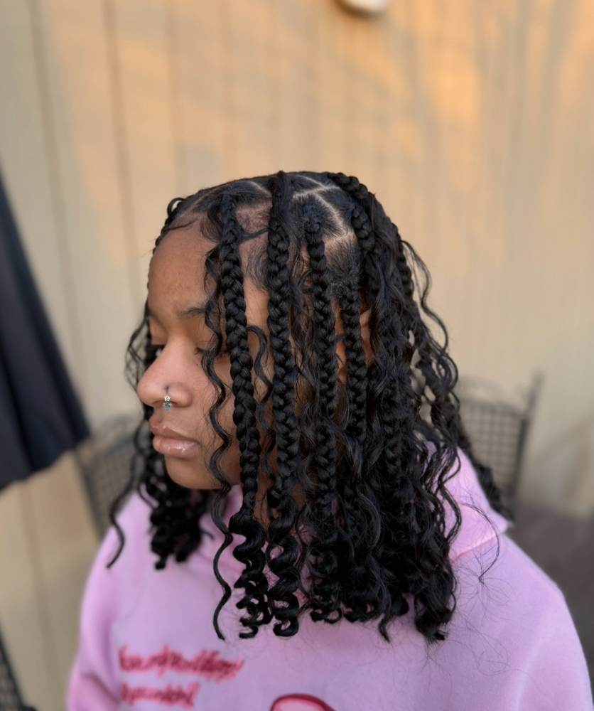 Boho Knotless Bob