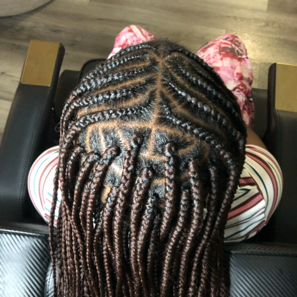 KIDS FULANI BRAIDS at Burma The Braider