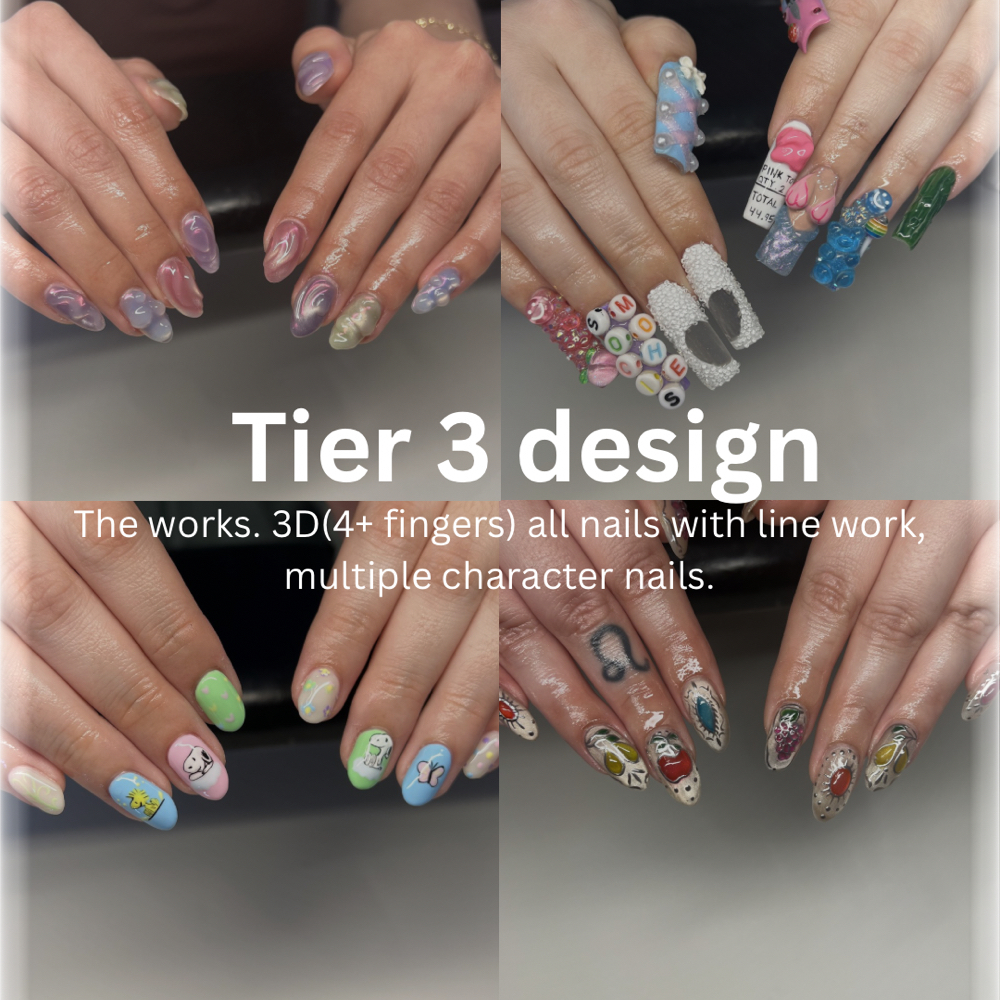 Tier 3 Design at Nails By Natalie K in Romeoville, IL