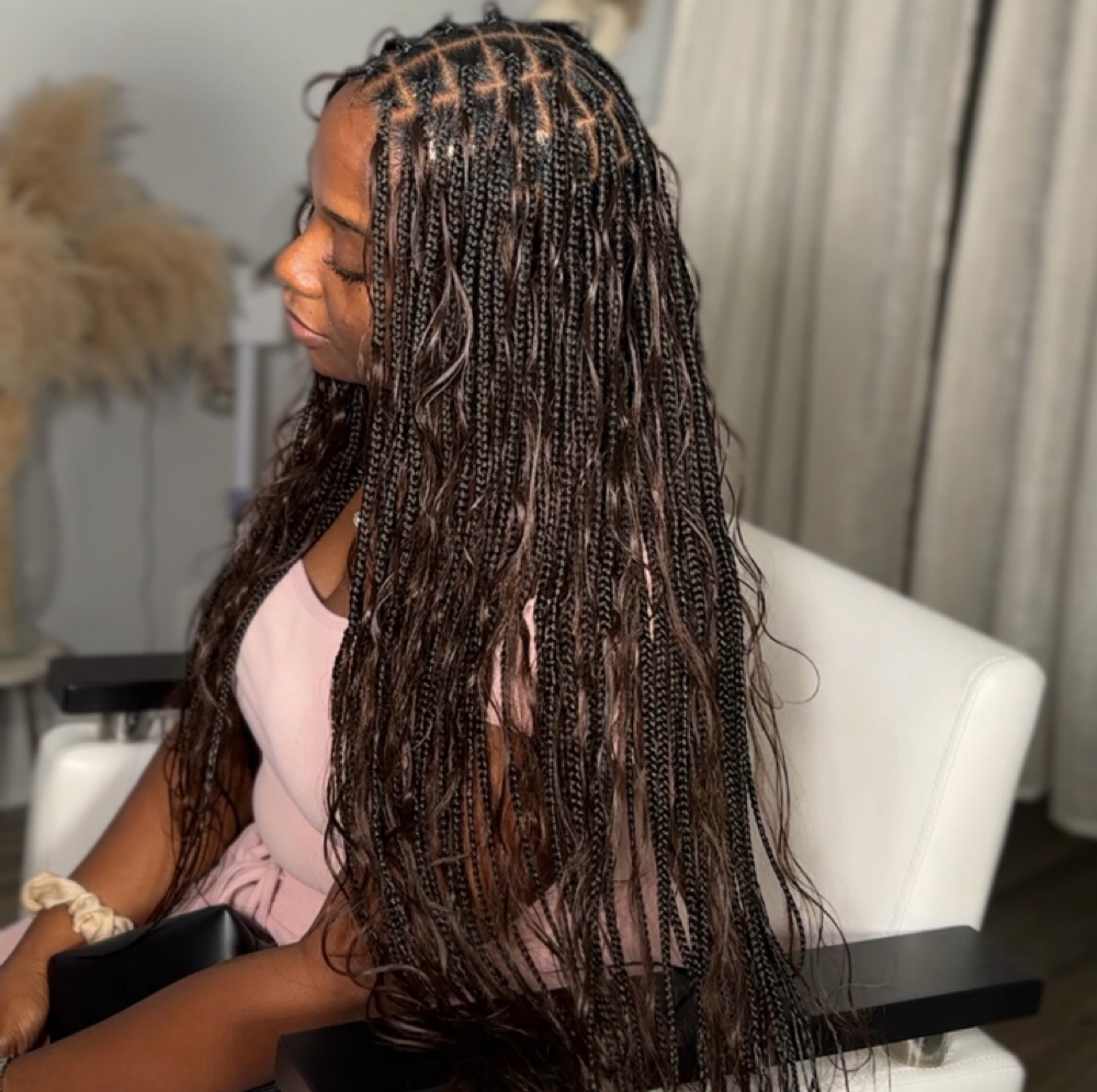 Boho Knotless Braids at Afro Affair in Coconut Creek, FL
