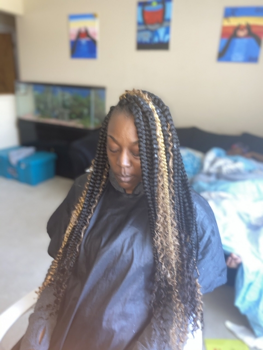 Large Goddess Box Braids at C&C Hair Collection in Palos Hills, IL