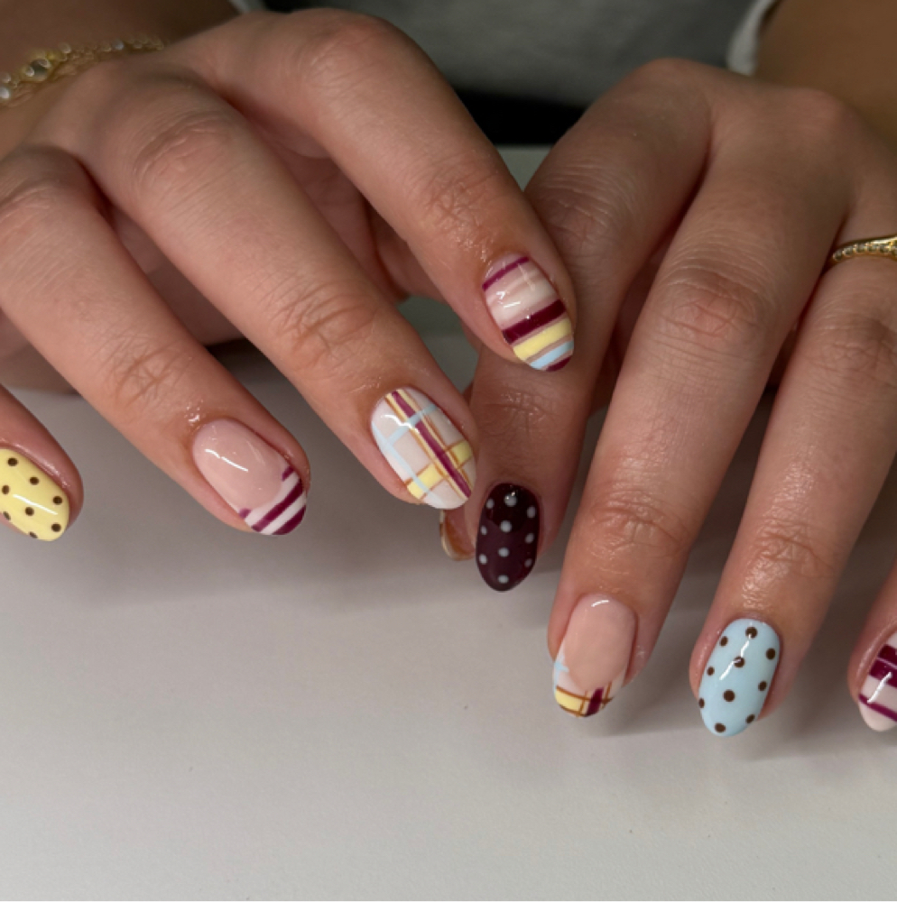 builder gel manicure at polished by ryleigh in jonesboro, AR