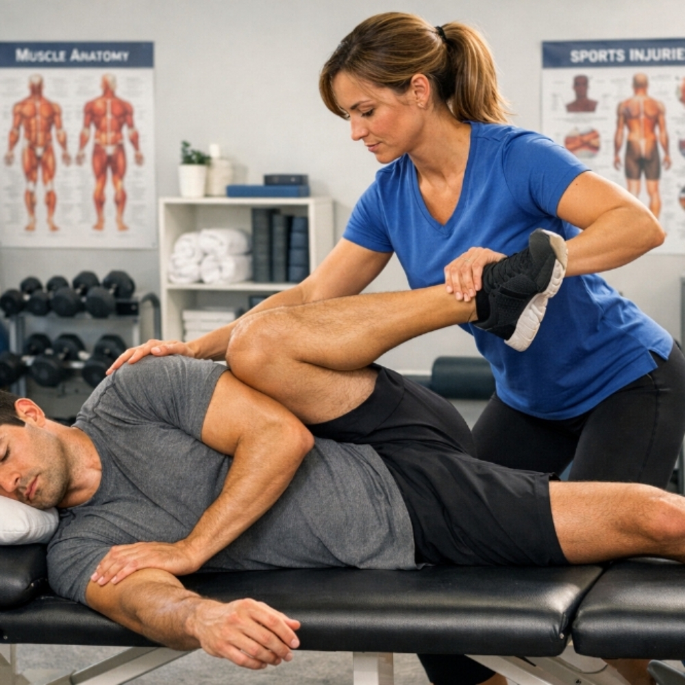 Full body assisted stretch at Flow massage and stretch in Mt pleasant, SC