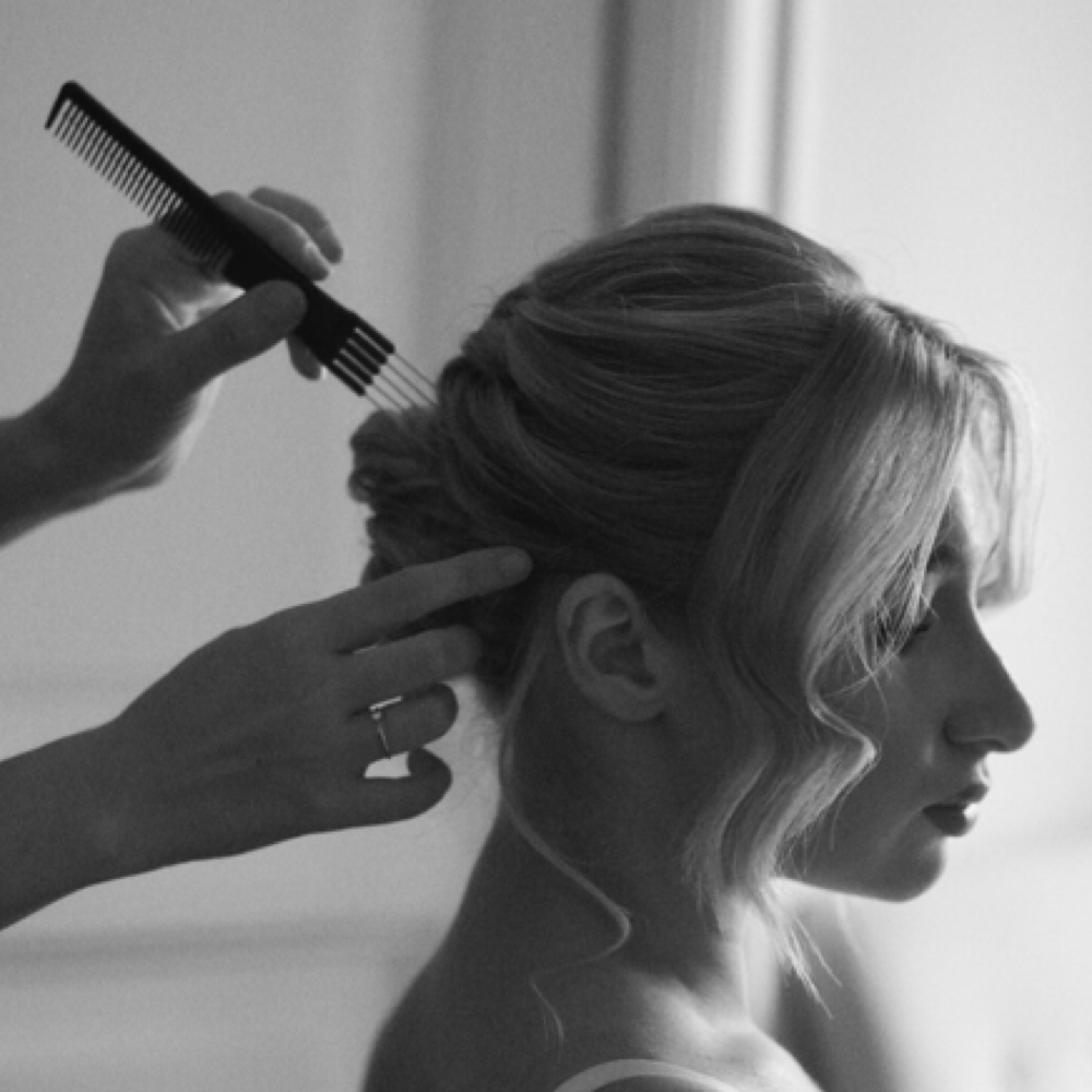 Bridal/ Formal updo at Fibers Salon in Adrian, MI