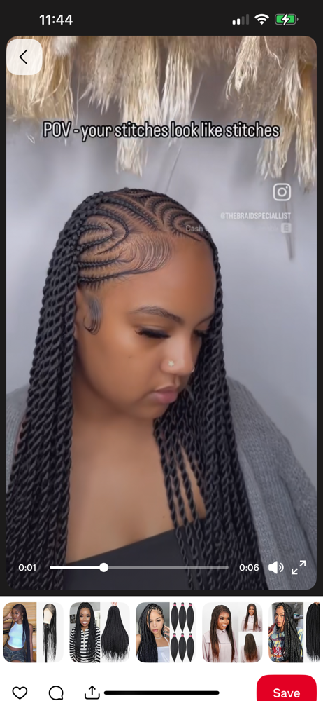 Fulani Lemonade Twist Braids