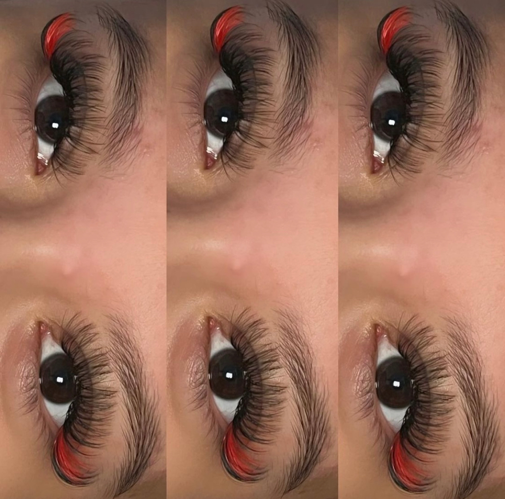 Colored Lash Extention