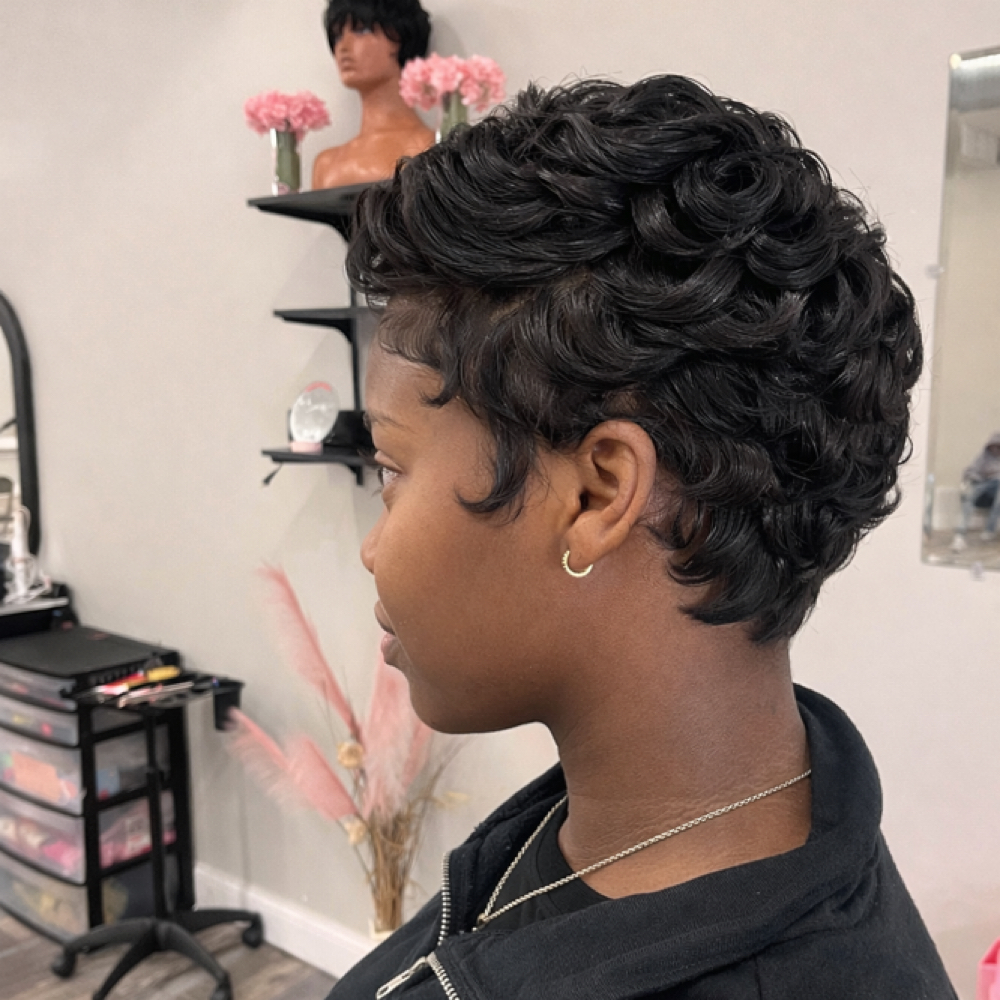 Thermal Styling at Tishabeautynhair in Lorain, OH
