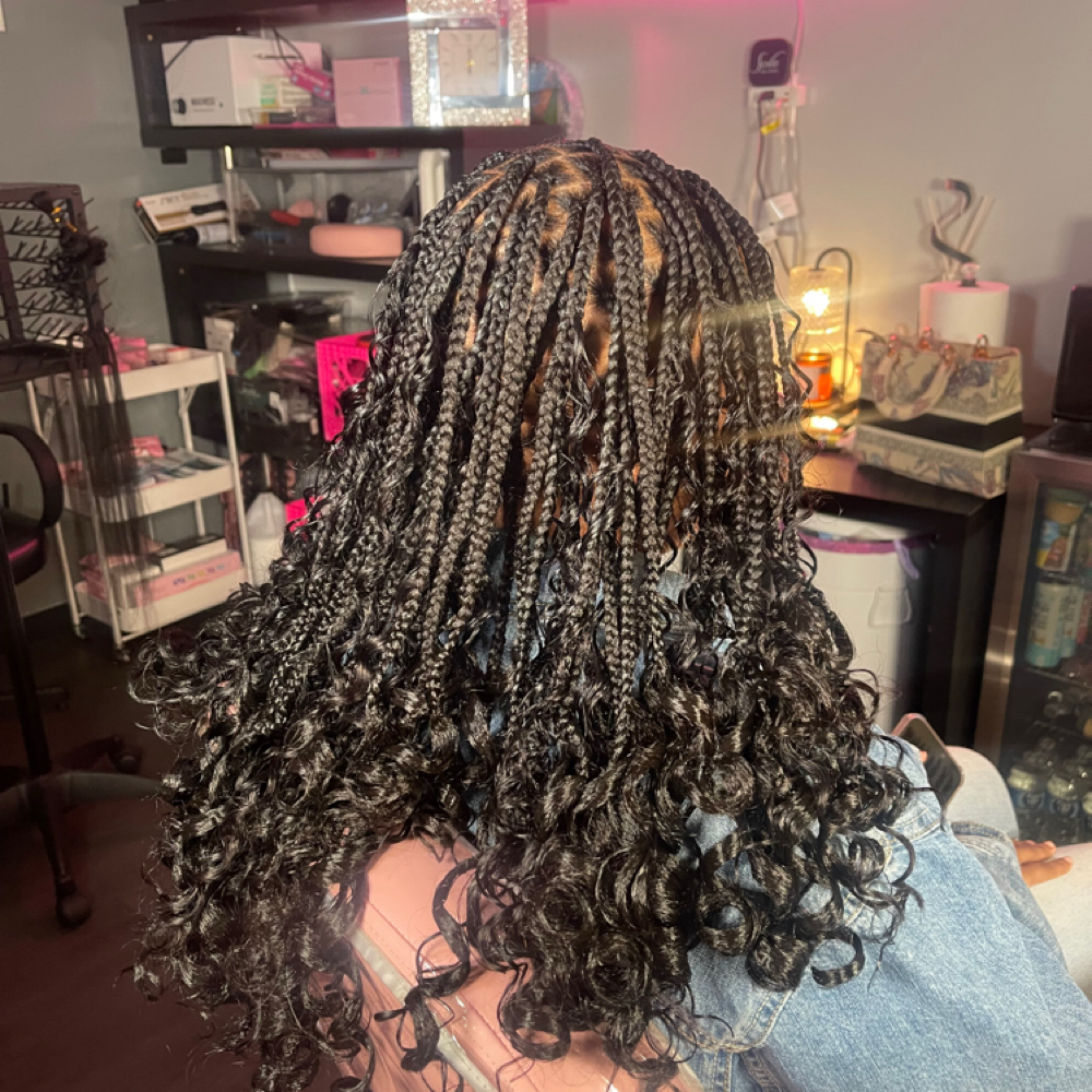 S/M Boho Knotless with Curls at Yatta's World in Moorestown, NJ
