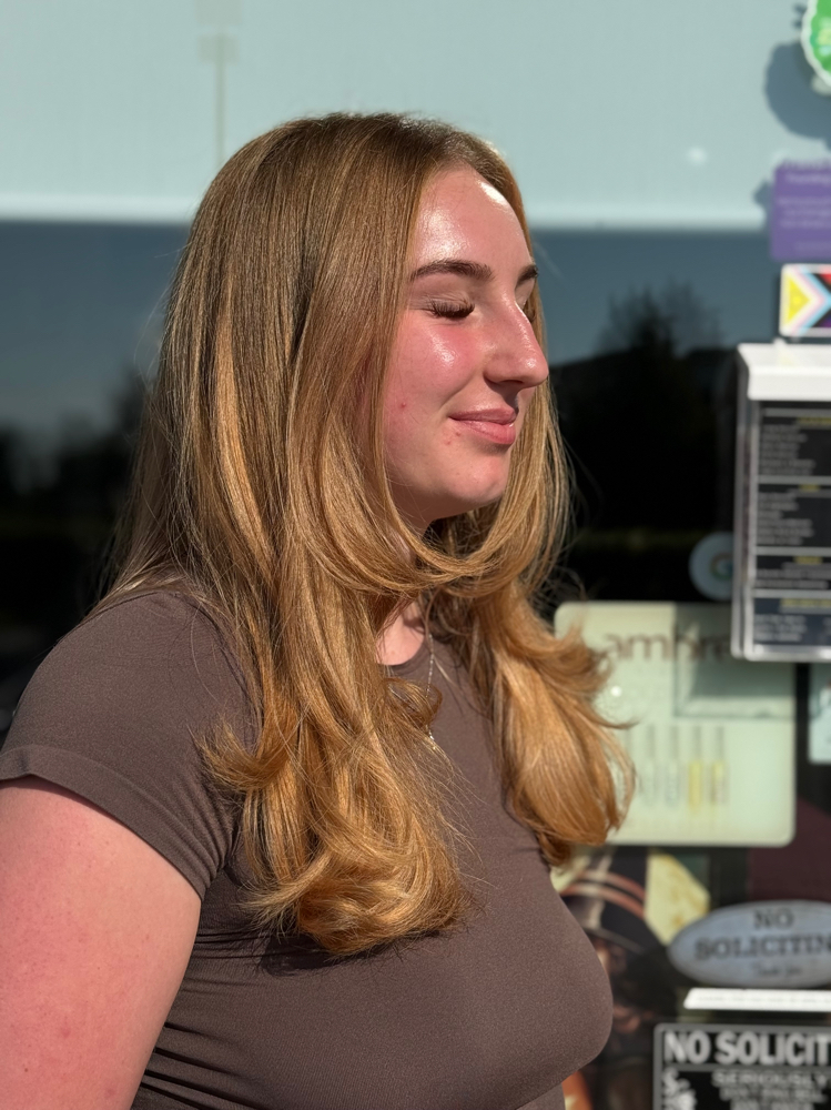 Shampoo Blowdry at Hair gloss by Sofia in Oswego, IL