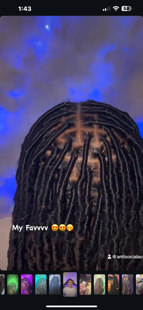 Small Faux Locs