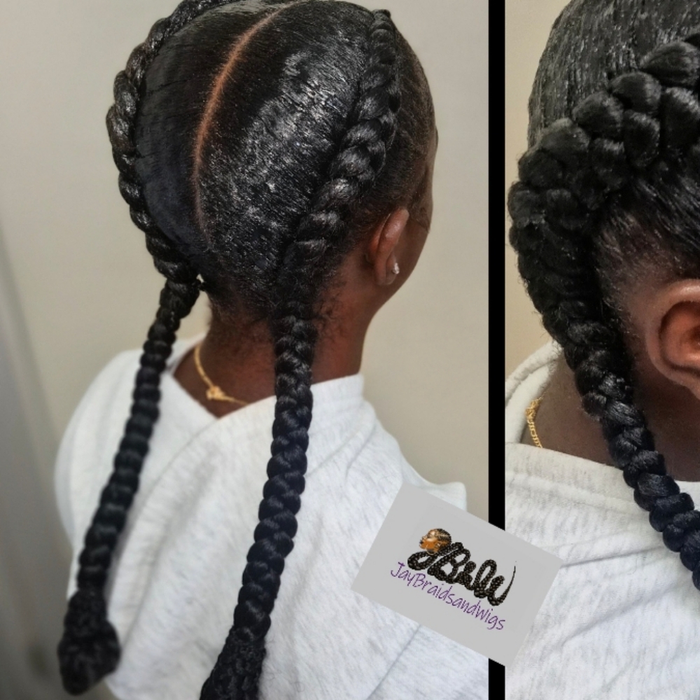 2 Feedin Braids Hair Added Special at Jaybraidsandwigs in Baytown, TX