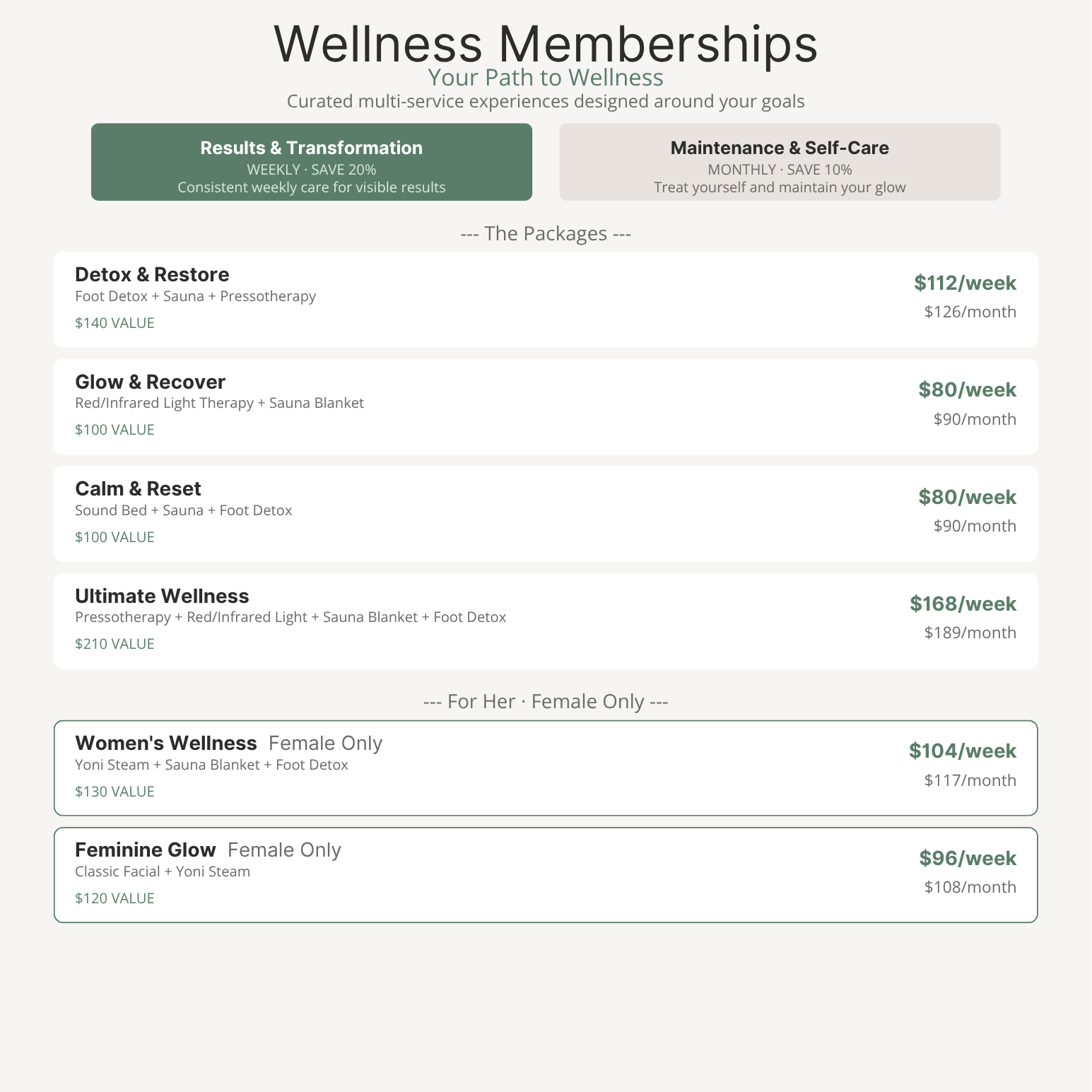 Detox & Restore MEMBERSHIP at Body Essentials HSV, Wellness and Beauty LLP in Huntsville, AL